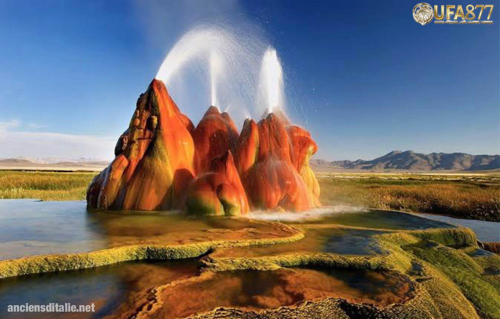 น้ำพุร้อน Fly Geyser หลากสี สิ่งมหัศจรรย์ที่มนุษย์สร้าง