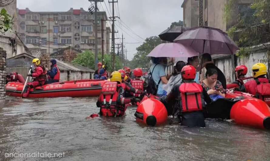 จีนอพยพประชาชน 4 หมื่นคนจากน้ำท่วม